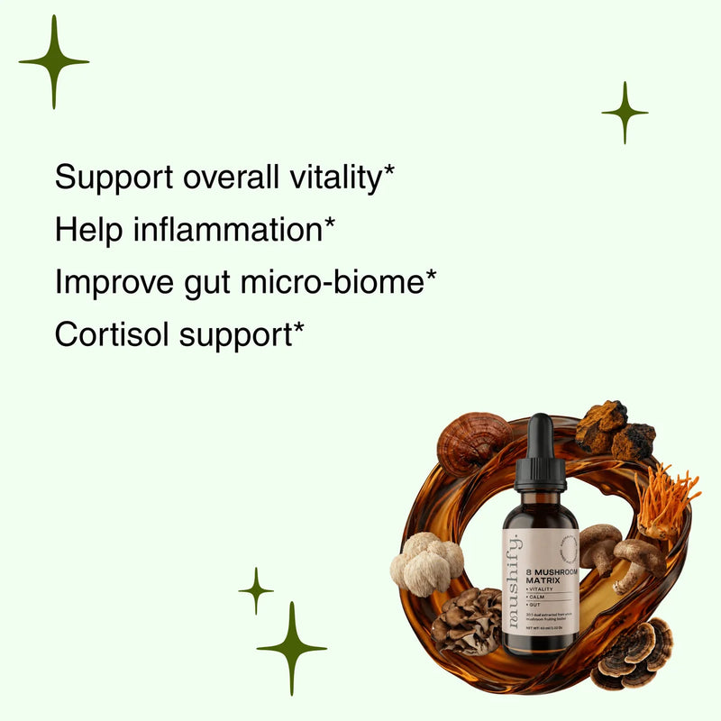 8 Mushroom Matrix Functional Mushroom Blend