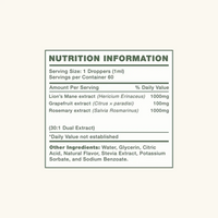 Brain Boost - Lion's Mane & Rosemary