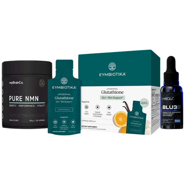 Longevity Trinity - Liposomal Glutathione, Methylene Blue & Pure NMN