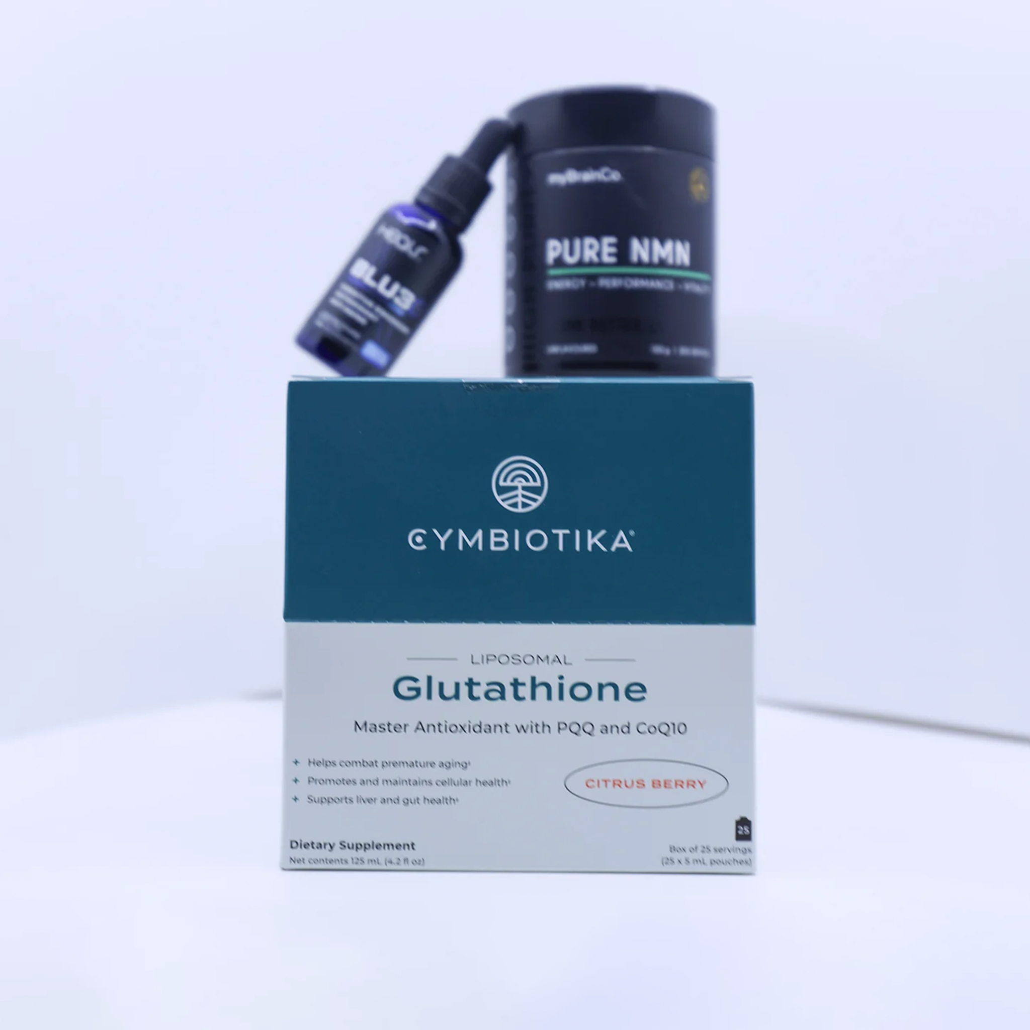 Longevity Trinity - Liposomal Glutathione, Methylene Blue & Pure NMN